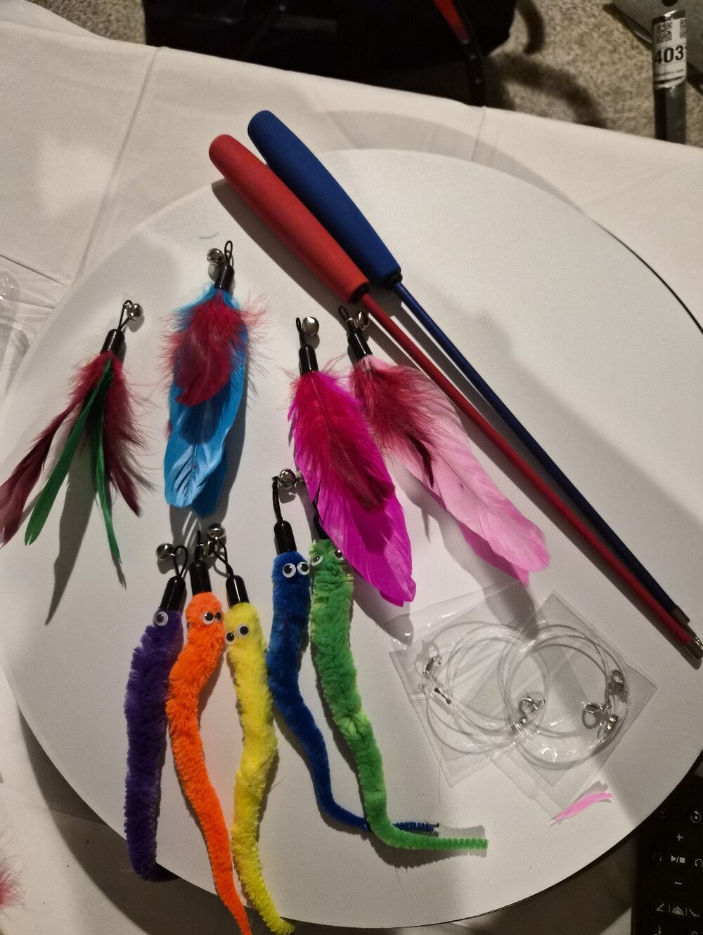 12 Piece Interactive Cat Wand Set